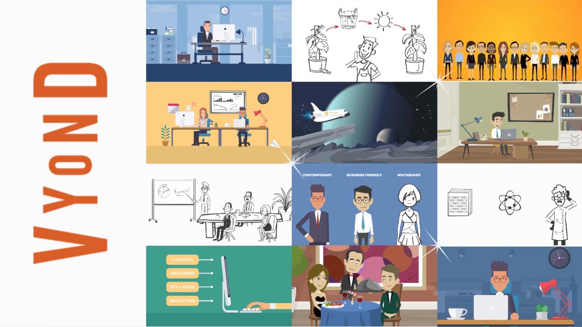 Crea vídeos animados con Vyond